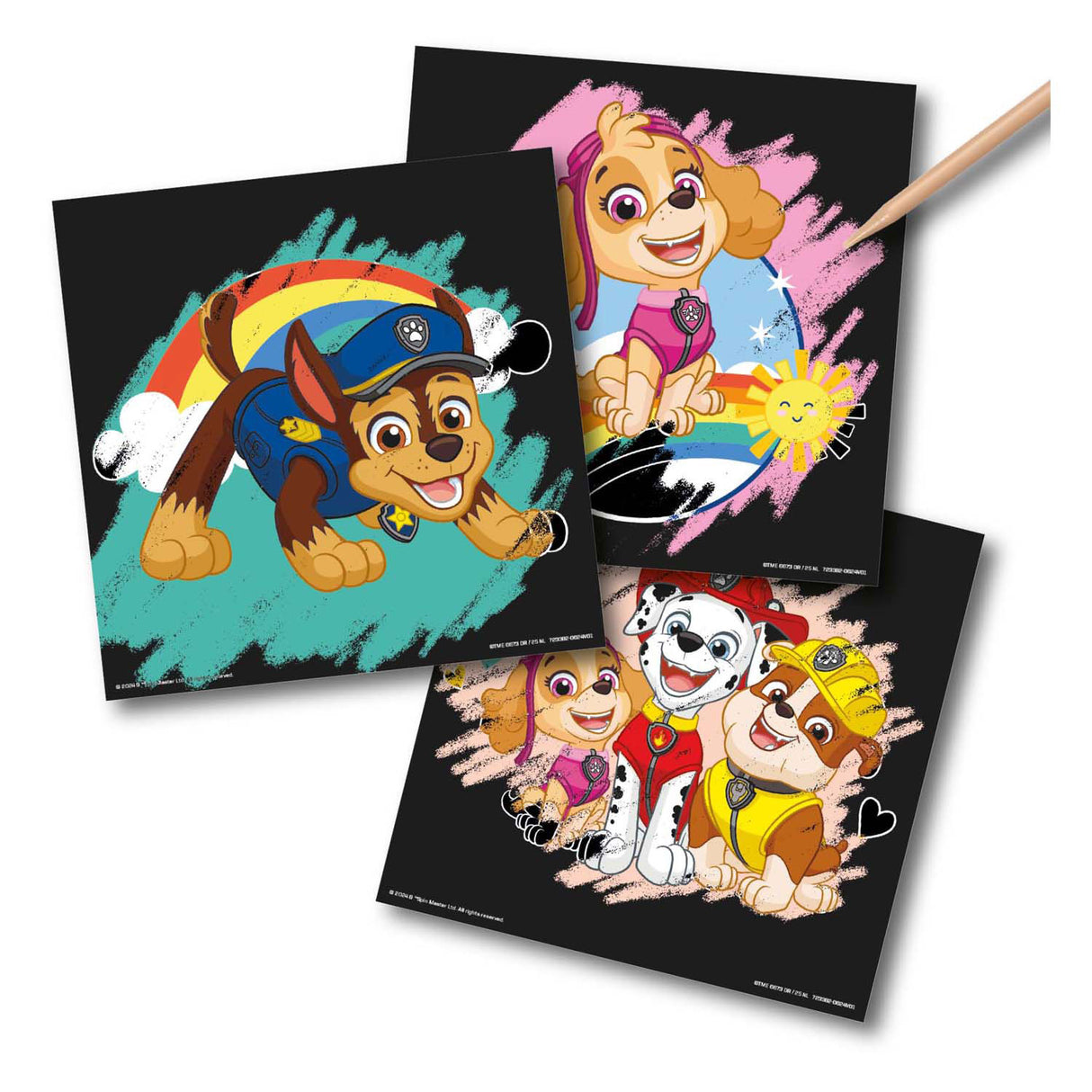 Creative craft group scratch cards paw patrol set, 7 pcs.