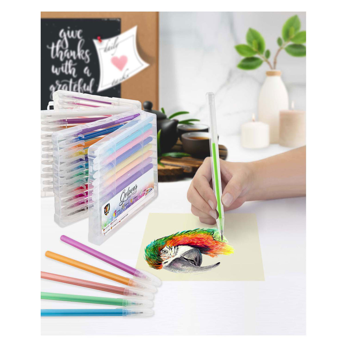 Creative Craft Group Gel Pennennet Set, 48DLG.