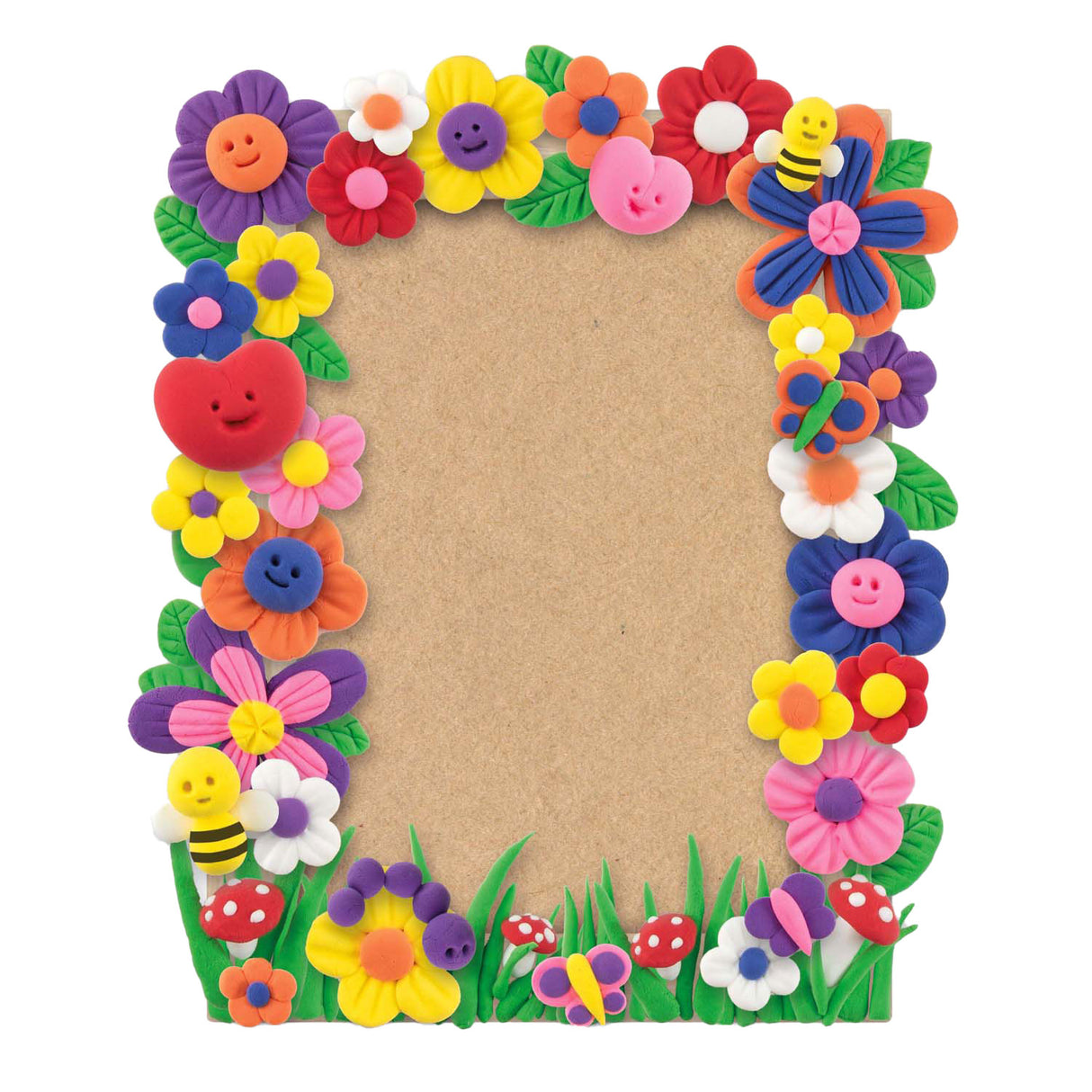 Kreative Handwerksgruppe Machen Sie Ihren eigenen Blumen -Fotorahmen