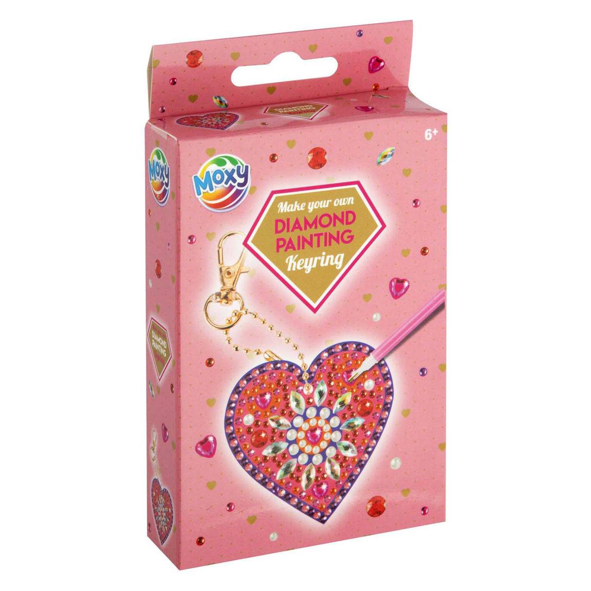 Creative Craft Group Diamond Painting Keynchain Hart 2 Assorti