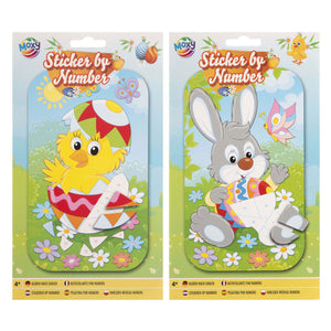 Creative craft group sticker by number Easter