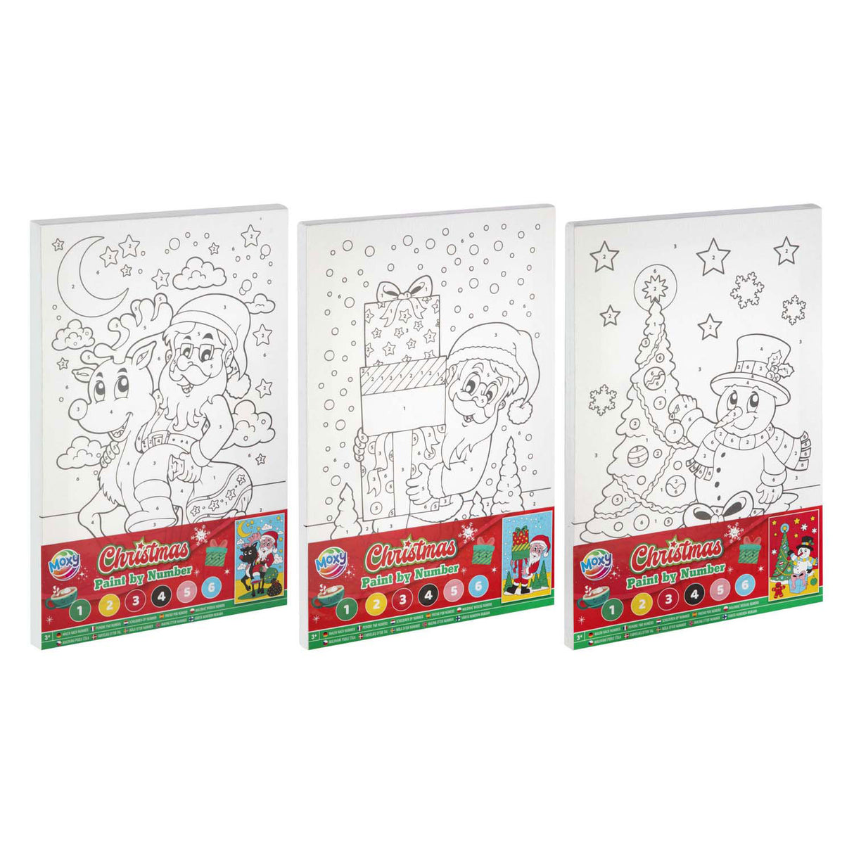 Creative craft group canvas paint by number christmas