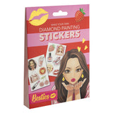 Creative craft group besties diamond painting stickers, 12 pcs.