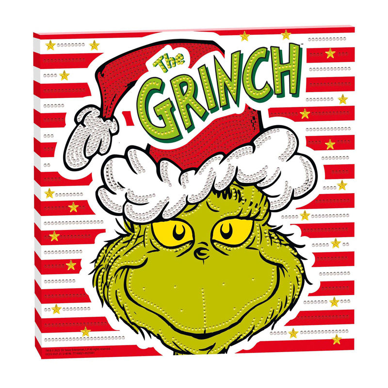Creative craft group diamond painting canvas the grinch - 30x30cm