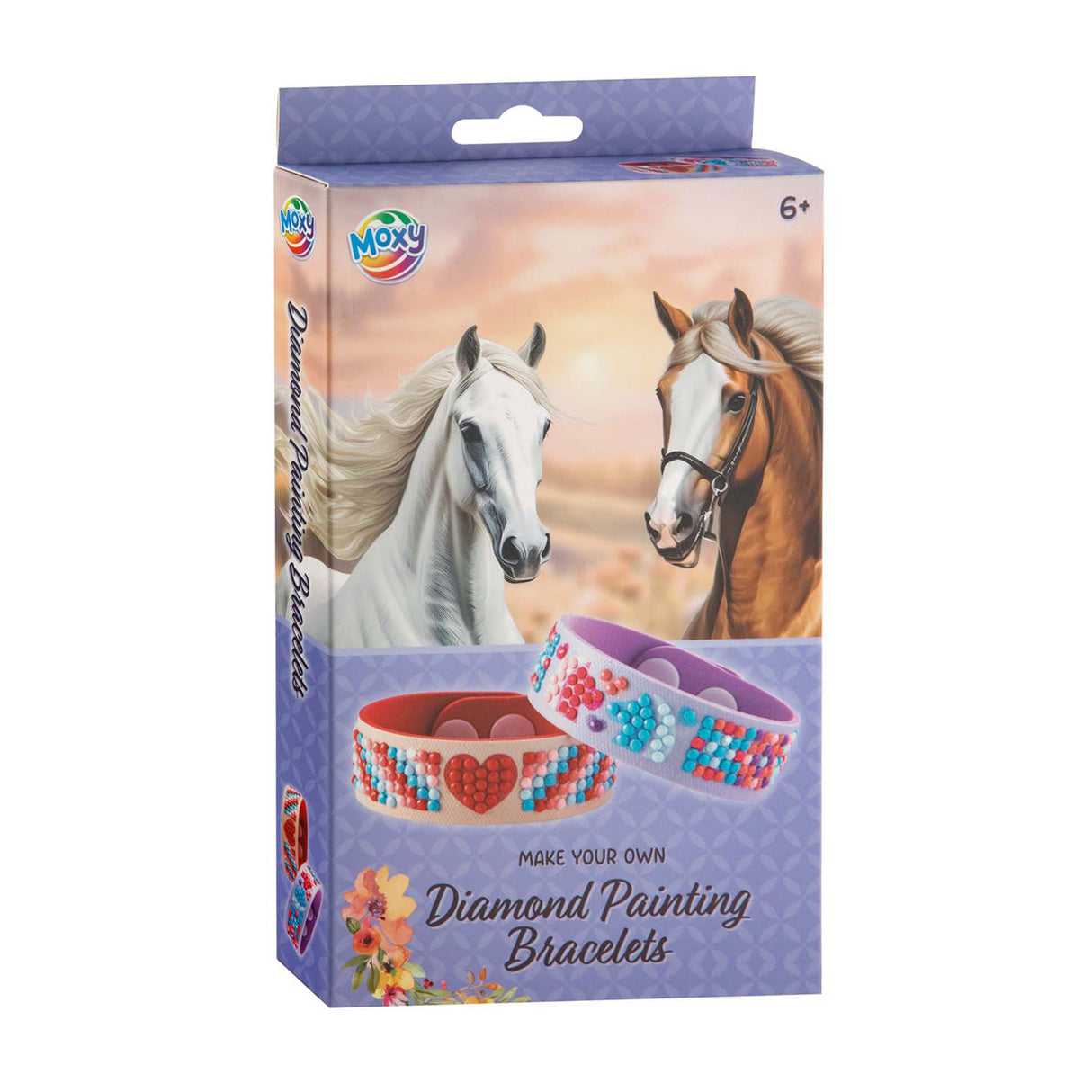 Diamant maleri armbånd hest samling 2 stk | 4 stk