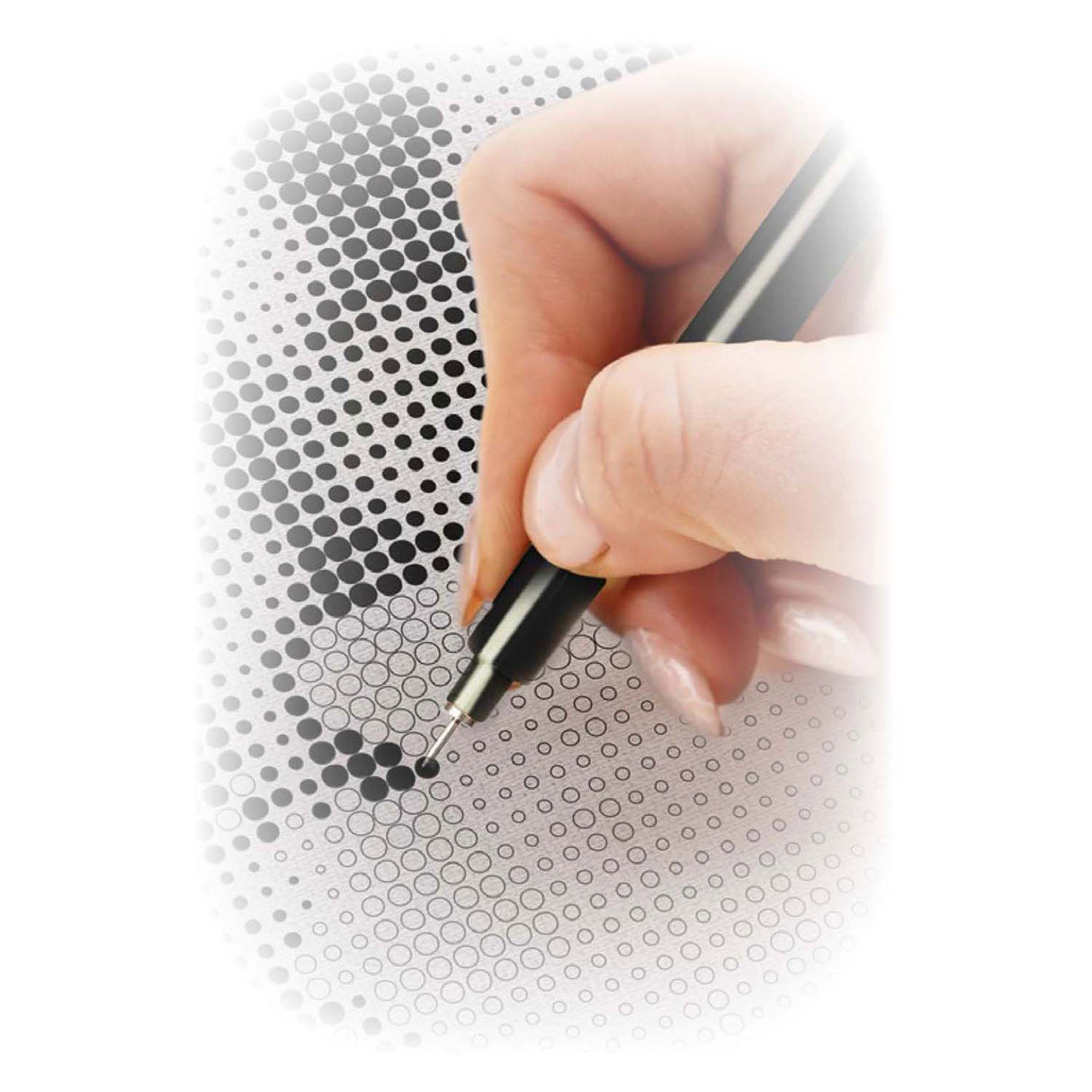 Creative craft group stippenkunst op doek hond - 40 x 30 cm - incl. fineliners