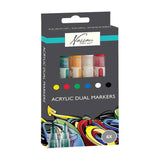 Nassau marqueurs acryliques doubles 6 pièces