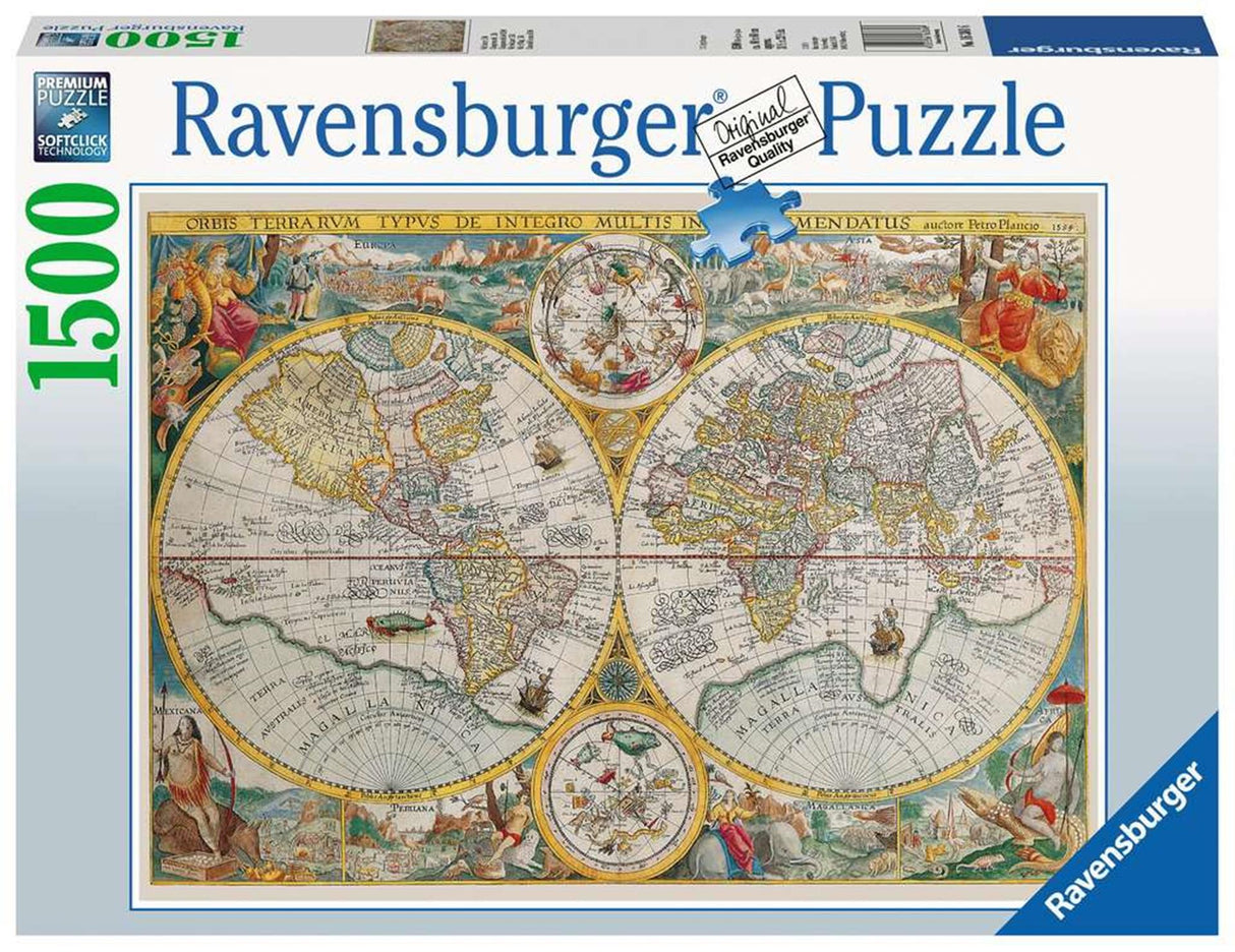 Ravensburger historical map, 1500 pcs.