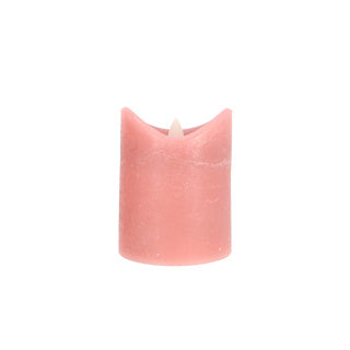 Daily home led kaars 7,5x10 cm roze | 4 stuks