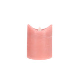 Daily home led kaars 7,5x10 cm roze | 4 stuks