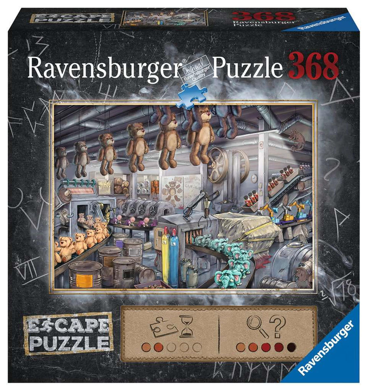 Ravensburger - Pakohuonepalapeli - Lelutehdas 368kpl.