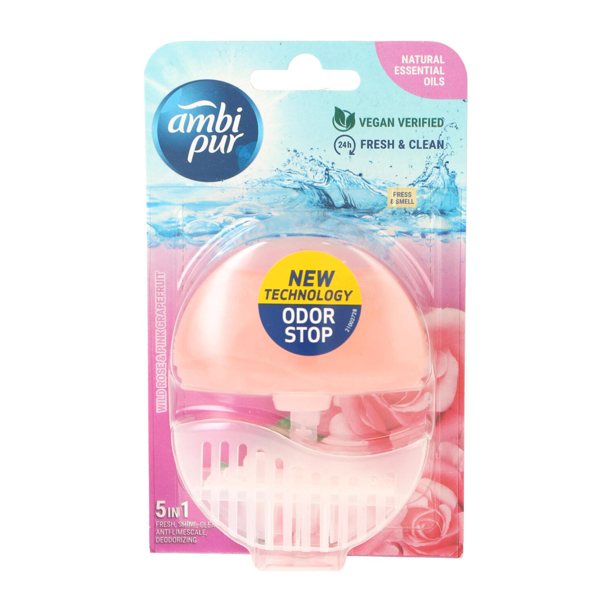 Ambi pur toilet block wild rose pink grape