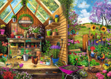 Ravensburger jigsaw puzzle shed in the garden