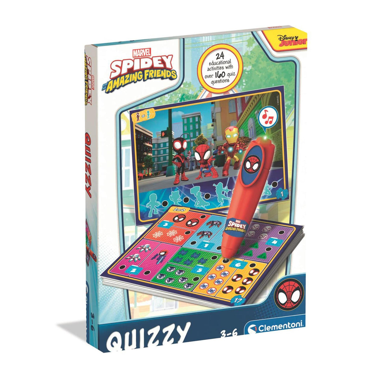 Clementoni quizzy game spidey