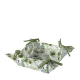 Ambiente broodmand jungle leaves white