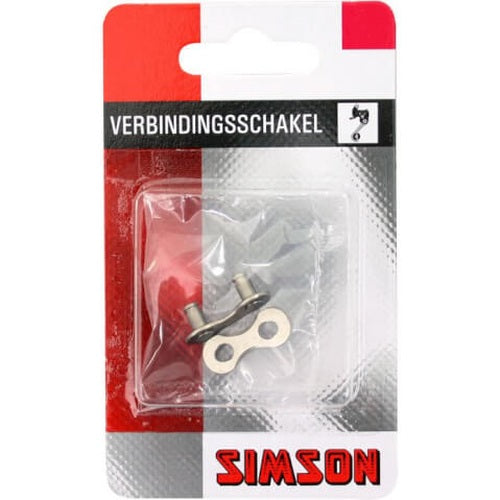 Interruptor de conexión Simson 5 6 7 - Conector de cadena de bicicletas (1 2 x 3 32) - Plata