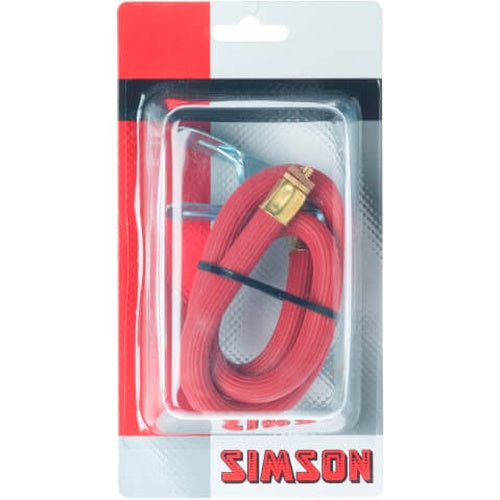 Simson Pomp slang jumbo röd på kort