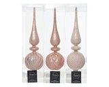 Decoris piek 31cm glas poederroze