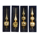 Decoris piek glas groot ø8x31cm licht goud