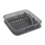 Rotho geometric dish rack anthracite
