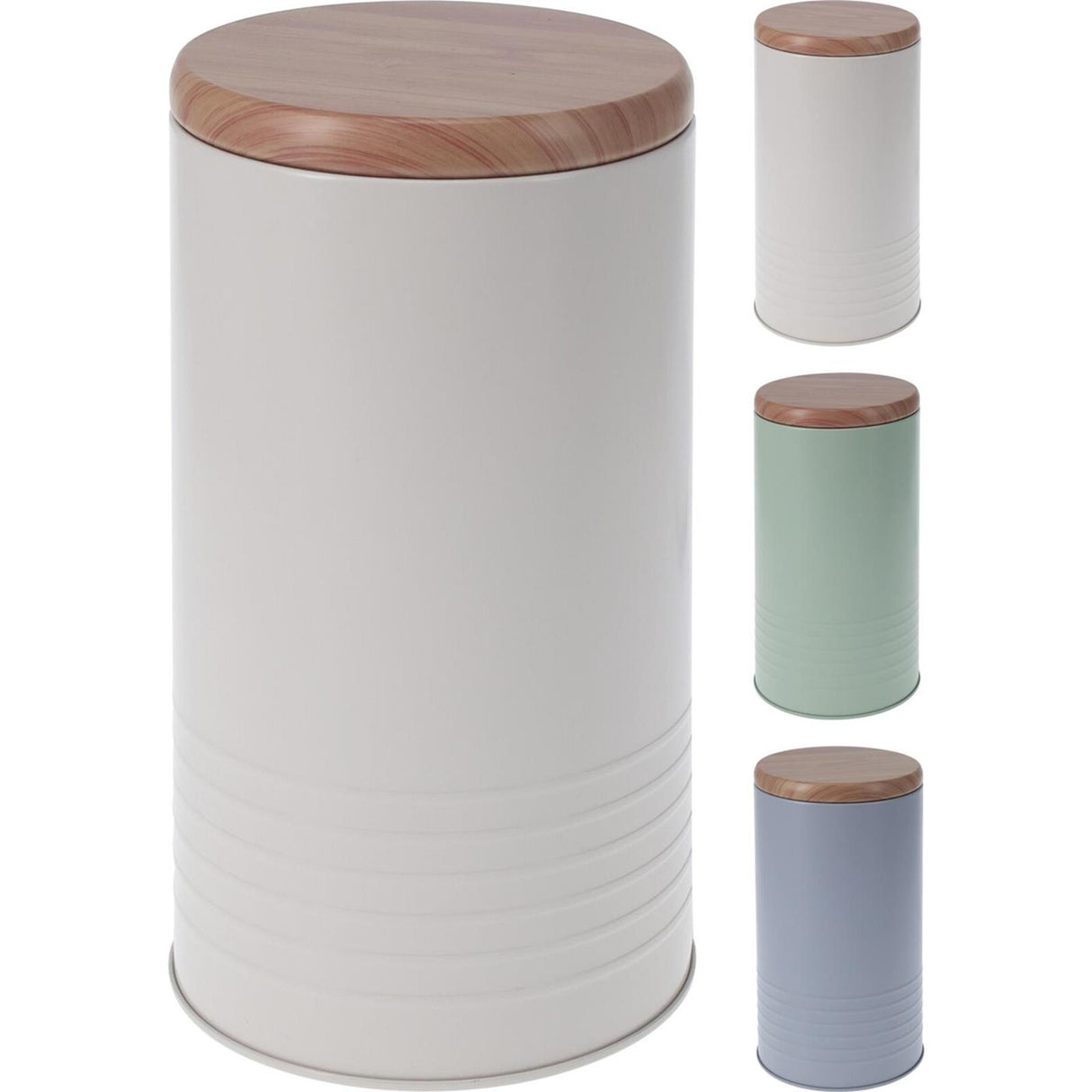 Excellent houseware voorraadblik rond ø10,5xh19cm