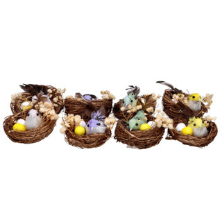 Bird's Nests 2 w ramce 4 Asorti Kolor Wielkanocny