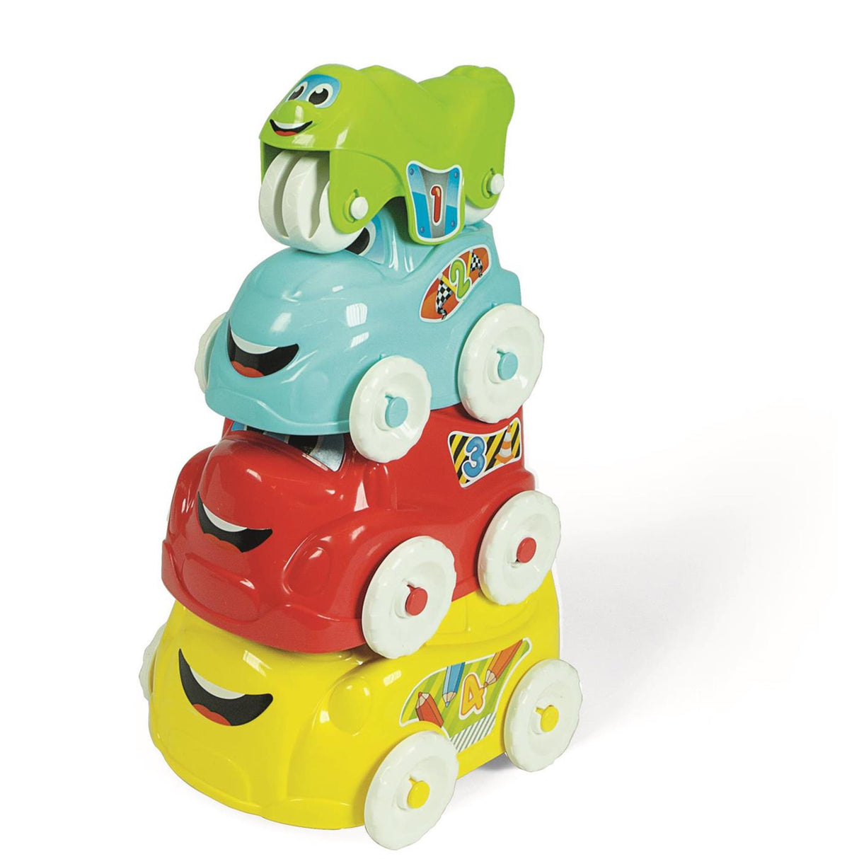 Clementoni Stacking Tower Vehicles, 4pcs.