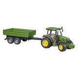 Bruder Traktor John Deere 5115m mit Trailer