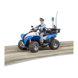 Bruder bworld police quad with policewoman 1:16
