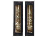 Decoris peak antik glas sølv h35cm