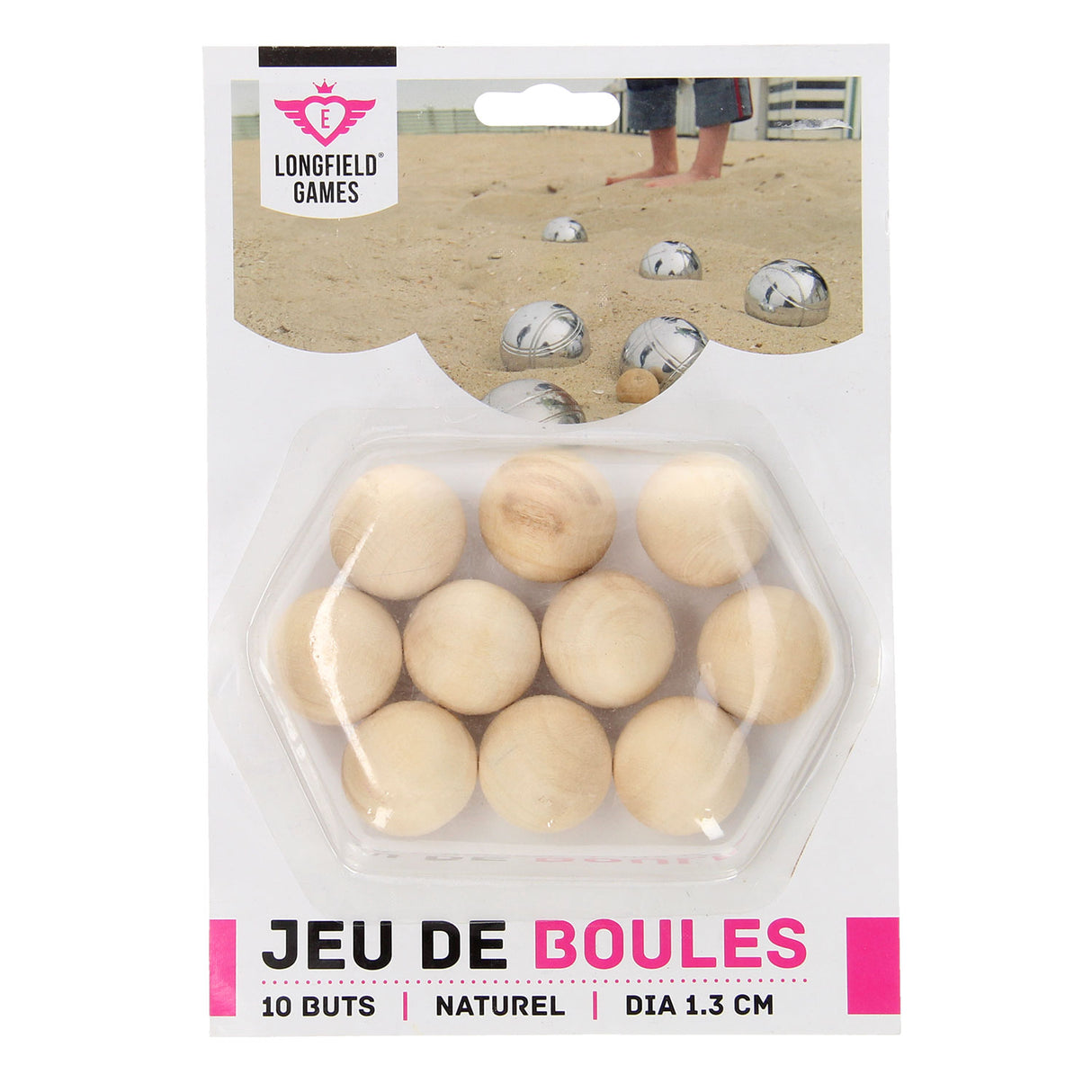 Wooden Jeu de Boules Buts, 10º.