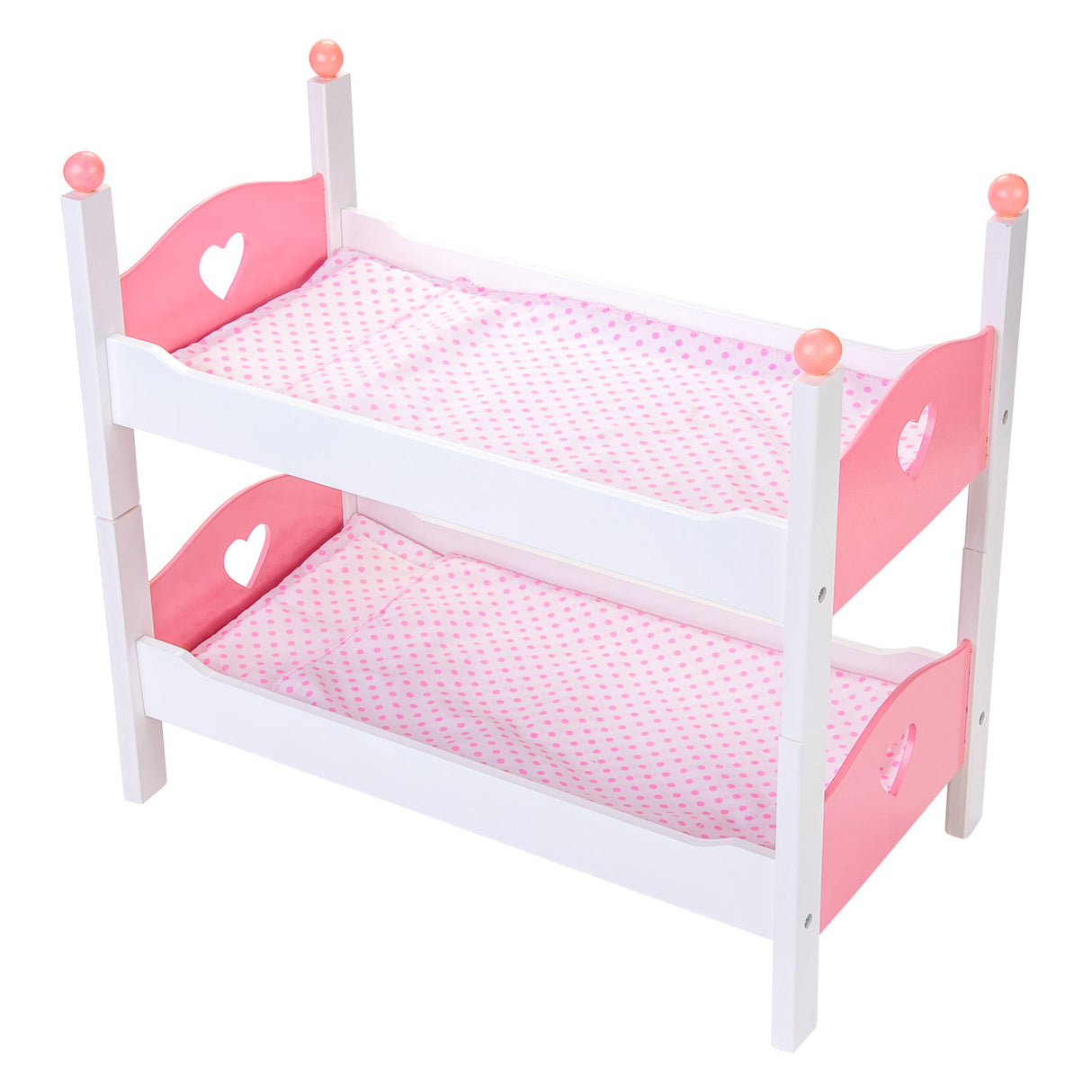 Wooden dolls bunk bed