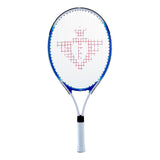 Racket da tennis con copertura e 2 palle blu