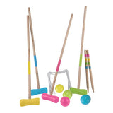 Croquet de madeira conjunto para 4 jogadores