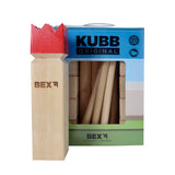 Kubb original Rubberhout com Red King