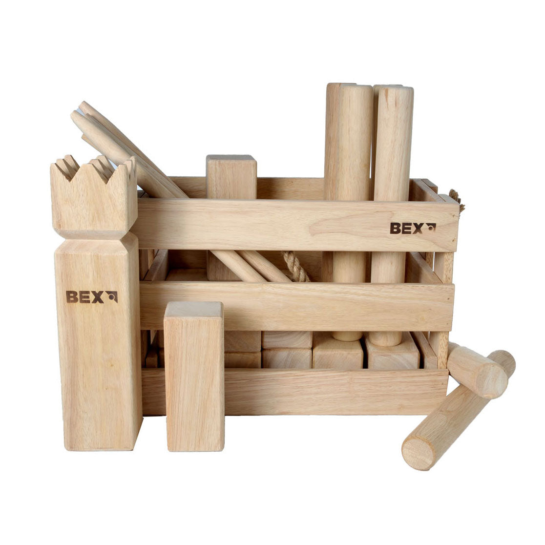 Kubb em caixa de madeira