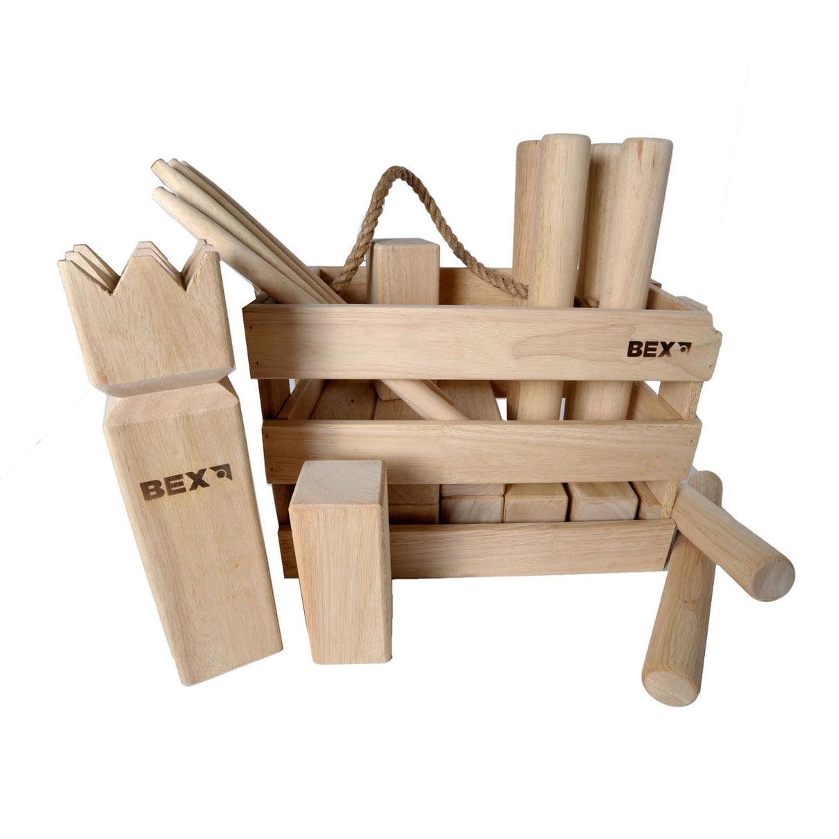 Kubb em caixa de madeira