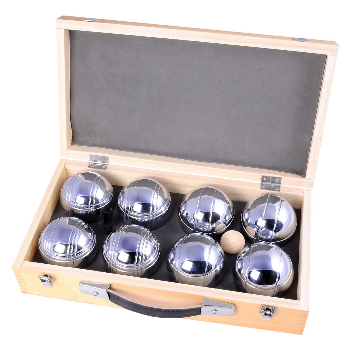 Jeu de Boulles en una maleta de lujo, 8 bolas