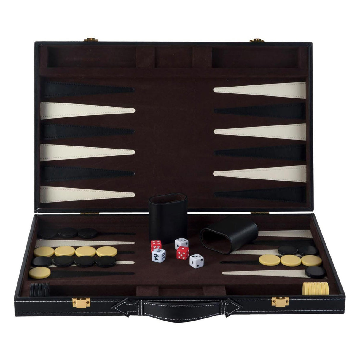 Backgammon 18 Brown and Ivory Classic Game de mesa