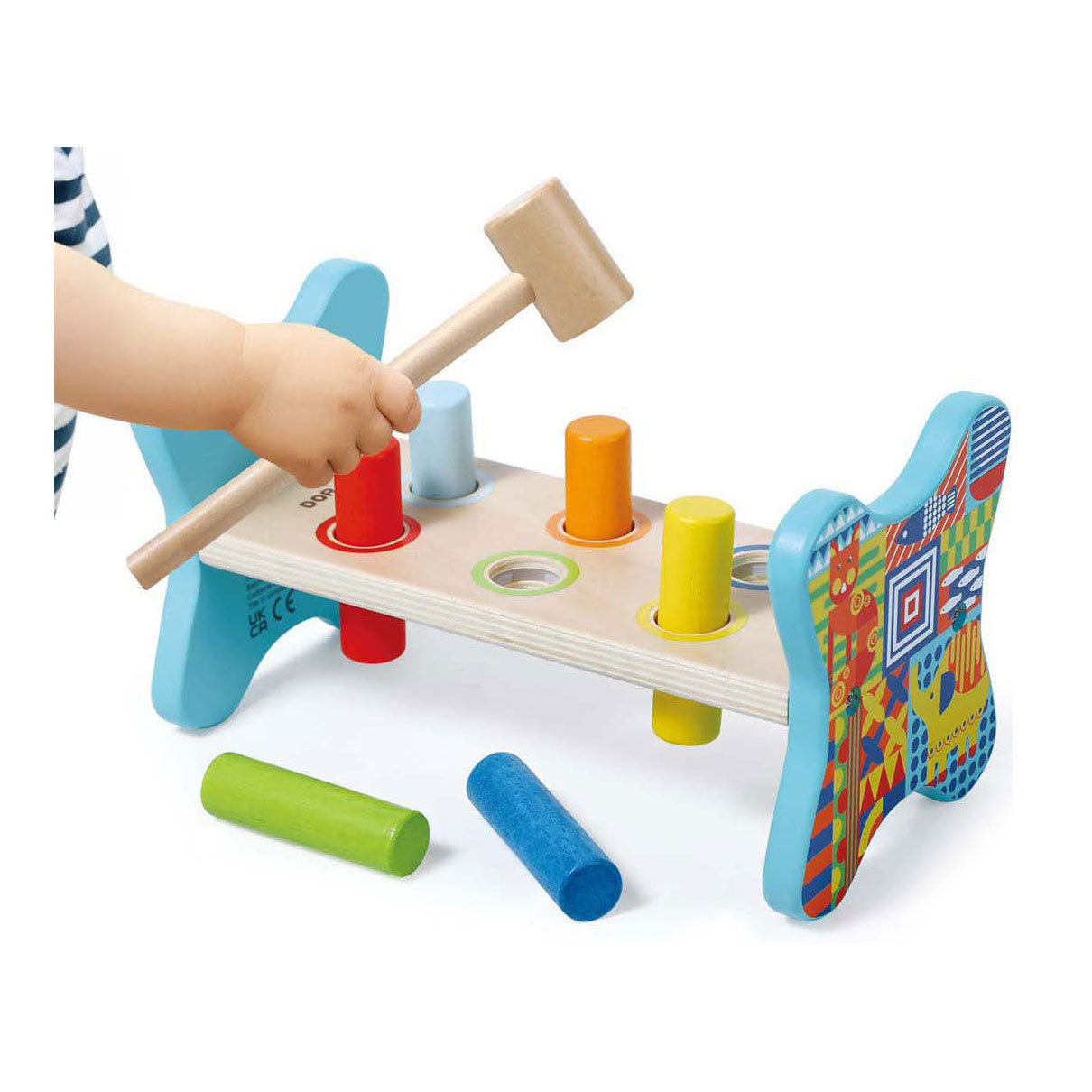 Houten hamerbank dieren