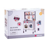 Cuisine Dorjee en bois de jeu, y compris les accessoires blancs