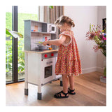 Cuisine Dorjee en bois de jeu, y compris les accessoires blancs