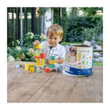 Wooden building blocks color, 84 pcs.