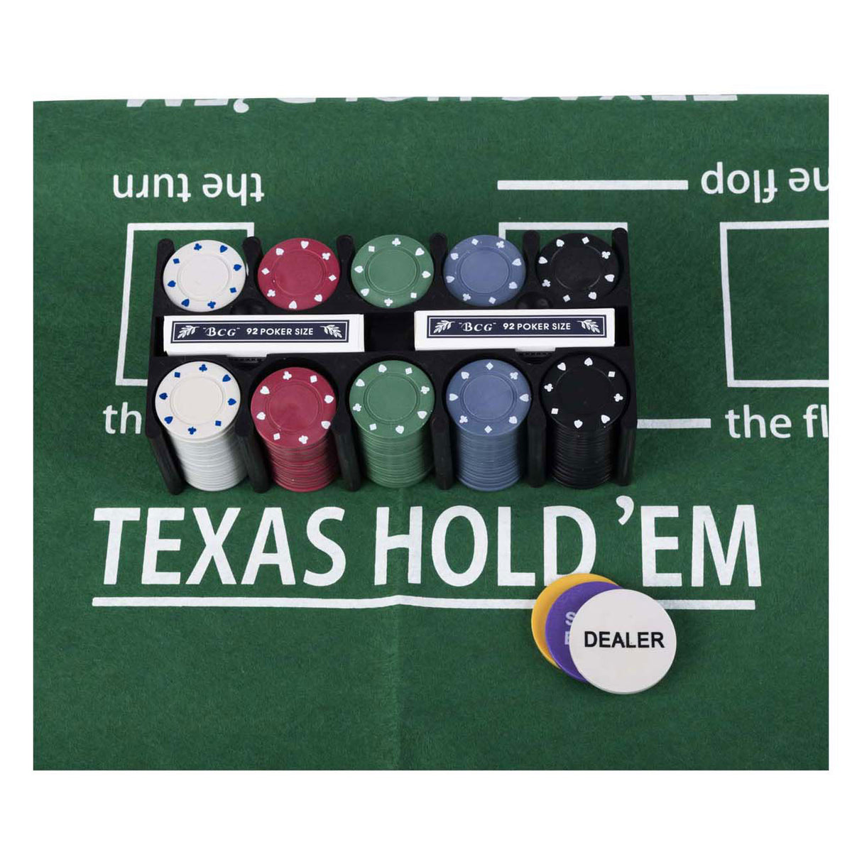 Engelhart komplett pokeren Set mat 200 Chips