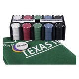 Engelhart komplett pokeren Set mat 200 Chips