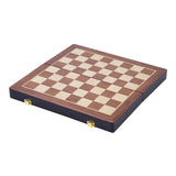 Jeu d'échecs pliable en bois de base 38,5x38,5x5,8 cm