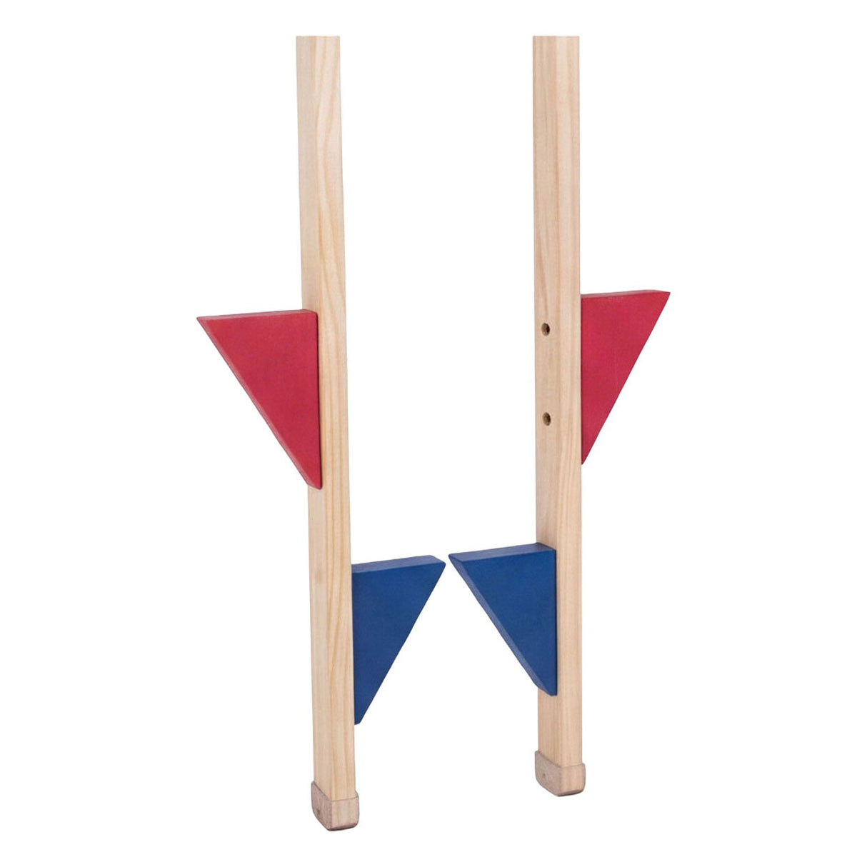 Engelhart Stilt Holz mat faarwege Foussstouss Set