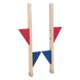 Engelhart Stilt Holz mat faarwege Foussstouss Set
