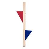 Engelhart Stilt Holz mat faarwege Foussstouss Set