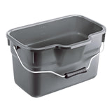 Rotho basic rectangular bucket 12l anthracite
